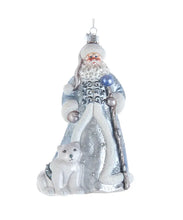 Load image into Gallery viewer, Bellissimo Santa w/ Polar Bear Ornament by Kurt S. Adler
