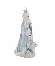 Load image into Gallery viewer, Bellissimo Santa w/ Polar Bear Ornament by Kurt S. Adler
