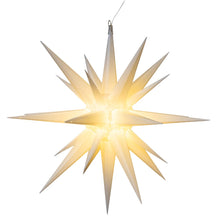 Load image into Gallery viewer, Moravian LED Crackle Star - White *Special Price*