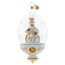Load image into Gallery viewer, Golden Snowman Globe by Christopher Radko
