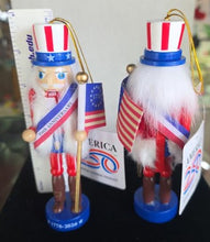 Load image into Gallery viewer, America 250th Anniversary Nutcracker ornament by Kurt S. Adler (Set of 2)

