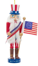 Load image into Gallery viewer, America 250th Anniversary Nutcracker ornament by Kurt S. Adler (Set of 2)
