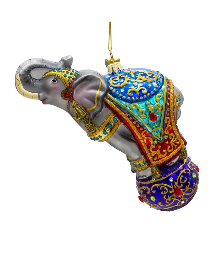 Bellissimo Elephant Ornament by Kurt S. Adler