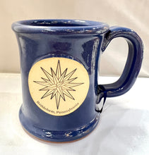 Load image into Gallery viewer, Blue Moravian Star Mug Handmade In USA
