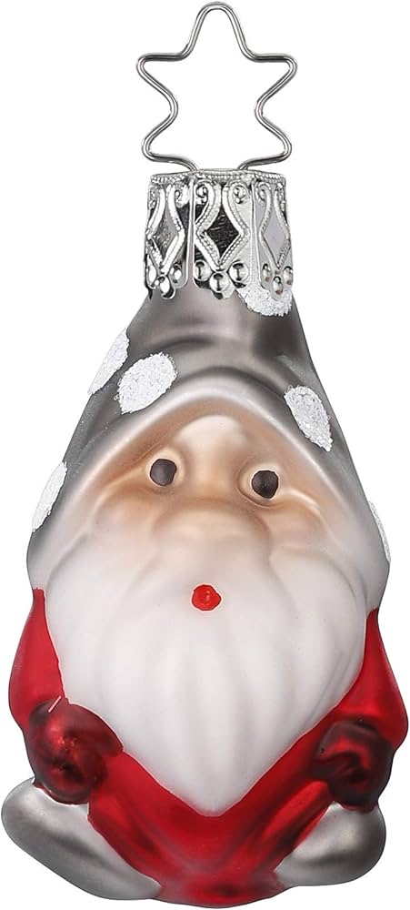 INGE-GLAS Mini Gnome Ornament