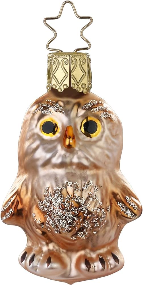 INGE-GLAS Owl Ornament