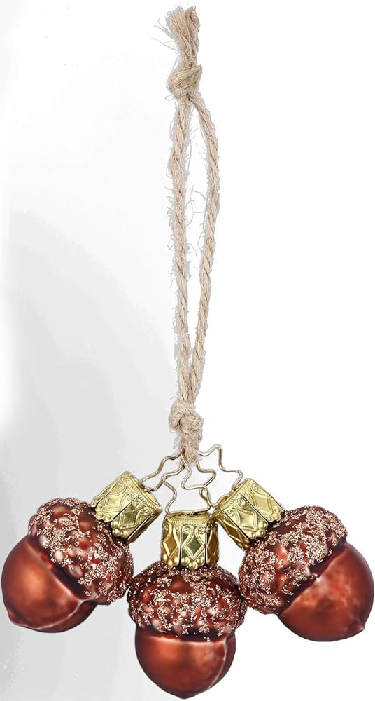 INGE-GLAS Three Acorns Ornament