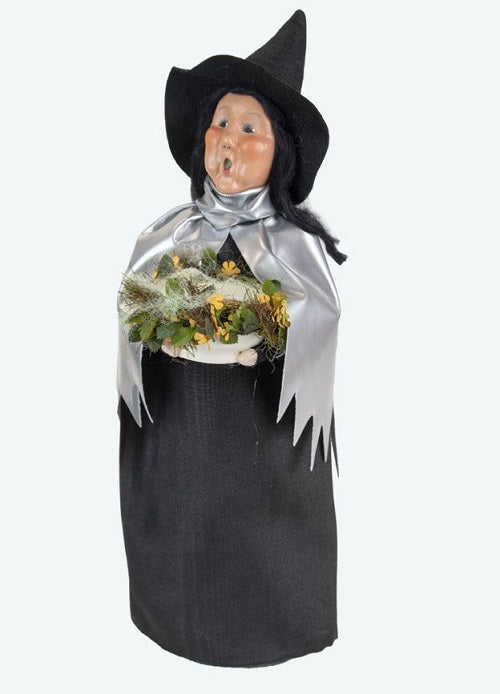 Byers Choice Witch with Silver Cape Caroler
