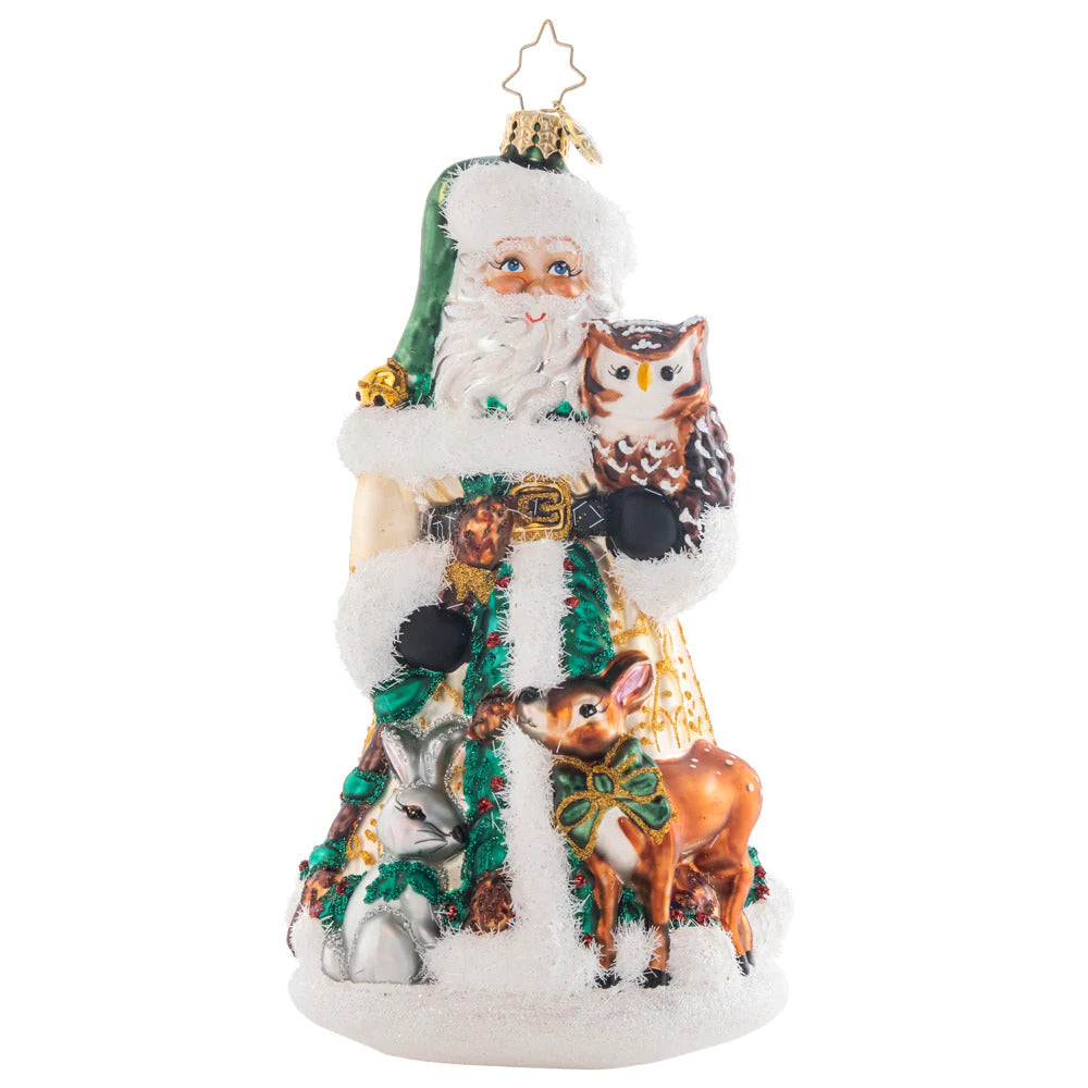 Woodland Friends Santa Ornament by Christopher Radko (2023)