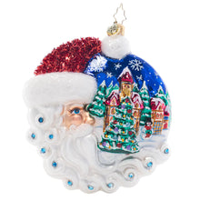 Load image into Gallery viewer, Christmas Village Santa Ornament by Christopher Radko (2023)
